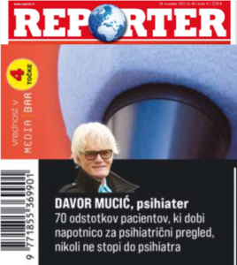 Davor Mucic on the Cover of the Slovenian Reporter Magazine