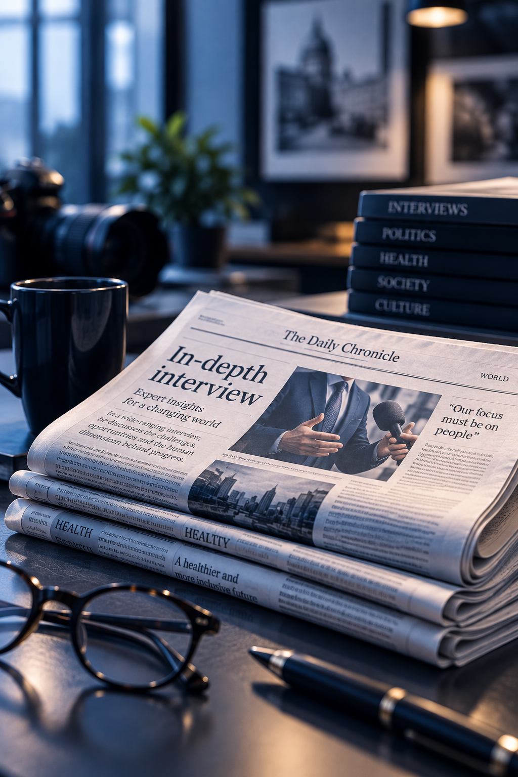 crno-bijele presavijene novine, naslovnica The Art Newspaper